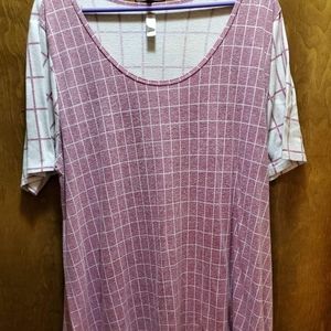 Pink & white 2xl lularoe perfect